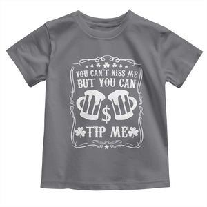 Funny St Patricks Day Toddler T Shirt Lucky Shamrock Waitress Bartender Waiter TS02 Charcoal Print Your Wear