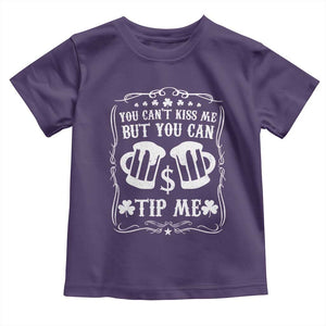 Funny St Patricks Day Toddler T Shirt Lucky Shamrock Waitress Bartender Waiter TS02 Purple Print Your Wear
