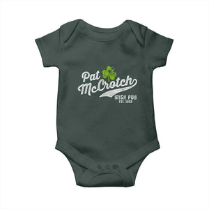 Funny St Patricks Day Baby Onesie Pat McCrotch Irish Adult Humor White TS02 Print Your Wear