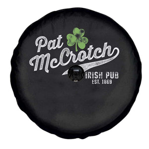 Funny St Patricks Day Spare Tire Cover Pat McCrotch Irish Adult Humor White TS02 Print Your Wear