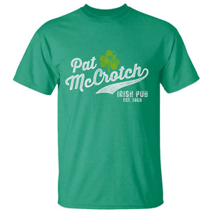Funny St. Patricks Day T Shirt Pat McCrotch Irish Adult Humor White TS02 Irish Green Printyourwear