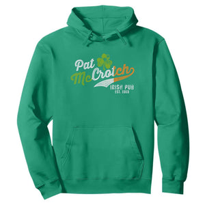Funny St. Patricks Day Hoodie Pat McCrotch Irish Adult Humor TS02 Irish Green Printyourwear