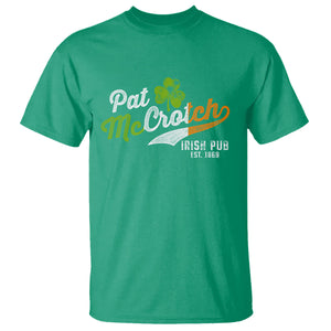 Funny St. Patricks Day T Shirt Pat McCrotch Irish Adult Humor TS02 Irish Green Printyourwear