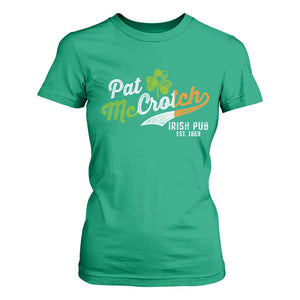 Funny St Patricks Day T Shirt For Women Pat McCrotch Irish Adult Humor TS02 Irish Green Print Your Wear