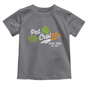 Funny St Patricks Day Toddler T Shirt Pat McCrotch Irish Adult Humor TS02 Charcoal Print Your Wear