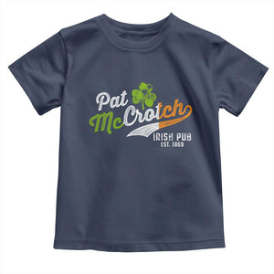 Funny St Patricks Day Toddler T Shirt Pat McCrotch Irish Adult Humor TS02 Navy Print Your Wear