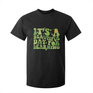 Funny St Patricks Day T Shirt For Kid It's Beautiful Day For Learning Students TS02 Black Print Your Wear