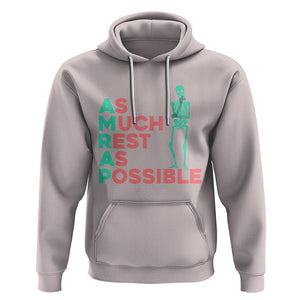 Workout Skeleton Hoodie As Much Rest As Possible AMRAP Lazy Skeleton Funny Gym Quotes TS02 Ice Gray Printyourwear