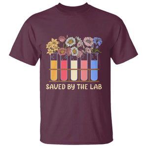 Lab Week T Shirt Saved By The Lab Medical Laboratory Tech Medical Lab Tech TS02 Maroon Printyourwear