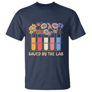 Lab Week T Shirt Saved By The Lab Medical Laboratory Tech Medical Lab Tech TS02 Navy Printyourwear
