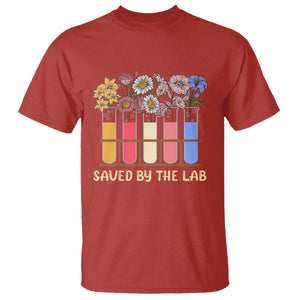 Lab Week T Shirt Saved By The Lab Medical Laboratory Tech Medical Lab Tech TS02 Red Printyourwear