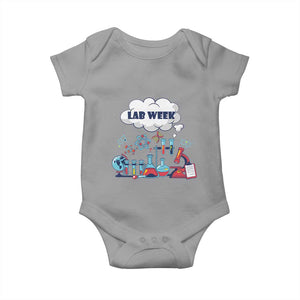 Lab Week Baby Onesie Medical Laboratory Science Lab Experiments TS02 Sport Gray Print Your Wear