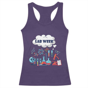 Lab Week Racerback Tank Top Medical Laboratory Science Lab Experiments TS02 Purple Print Your Wear