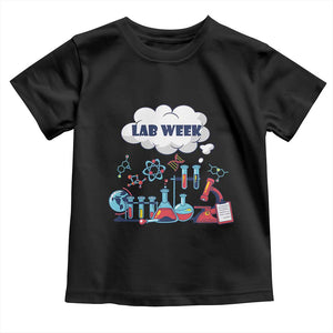 Lab Week Toddler T Shirt Medical Laboratory Science Lab Experiments TS02 Black Print Your Wear