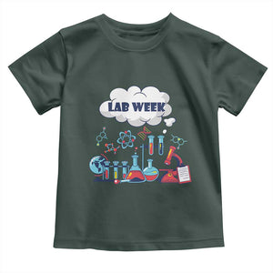 Lab Week Toddler T Shirt Medical Laboratory Science Lab Experiments TS02 Dark Forest Green Print Your Wear
