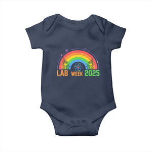 Lab Week Baby Onesie Medical Laboratory Science Lab Rainbow TS02 Navy Print Your Wear