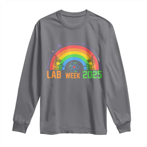 Lab Week Long Sleeve Shirt Medical Laboratory Science Lab Rainbow TS02 Charcoal Print Your Wear