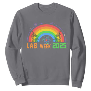 Lab Week Sweatshirt Medical Laboratory Science Lab Rainbow TS02 Charcoal Printyourwear