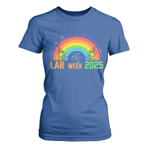 Lab Week T Shirt For Women Medical Laboratory Science Lab Rainbow TS02 Royal Blue Print Your Wear