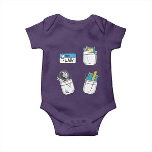 Lab Week Baby Onesie Lab Techinician Scientist Laboratory Assistant TS02 Purple Print Your Wear