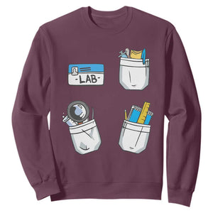 Lab Week Sweatshirt Lab Techinician Scientist Laboratory Assistant TS02 Maroon Printyourwear