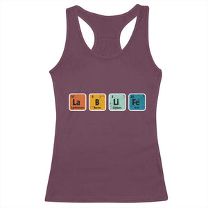 Lab Week Racerback Tank Top Funny Lab Life Laboratory Lab Rat Periodic Table TS02 Maroon Print Your Wear