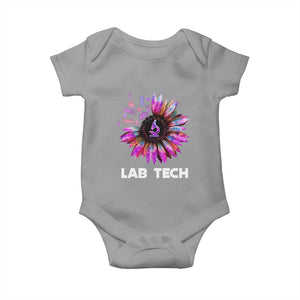Lab Week Baby Onesie Lab Tech Sunflower Med Tech Medical Lab Technician TS02 Sport Gray Print Your Wear