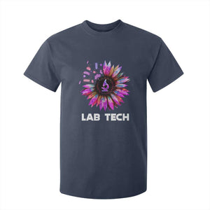 Lab Week T Shirt For Kid Lab Tech Sunflower Med Tech Medical Lab Technician TS02 Navy Print Your Wear