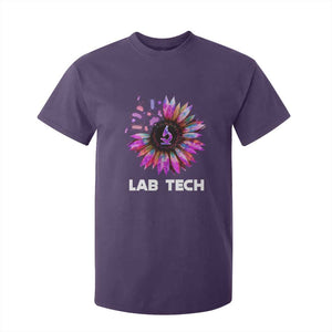 Lab Week T Shirt For Kid Lab Tech Sunflower Med Tech Medical Lab Technician TS02 Purple Print Your Wear
