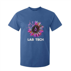 Lab Week T Shirt For Kid Lab Tech Sunflower Med Tech Medical Lab Technician TS02 Royal Blue Print Your Wear