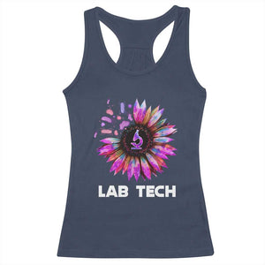 Lab Week Racerback Tank Top Lab Tech Sunflower Med Tech Medical Lab Technician TS02 Navy Print Your Wear