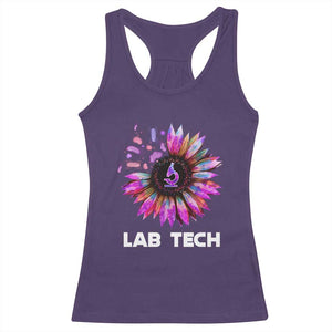 Lab Week Racerback Tank Top Lab Tech Sunflower Med Tech Medical Lab Technician TS02 Purple Print Your Wear