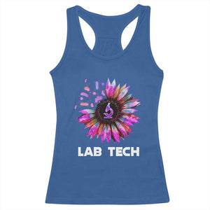 Lab Week Racerback Tank Top Lab Tech Sunflower Med Tech Medical Lab Technician TS02 Royal Blue Print Your Wear