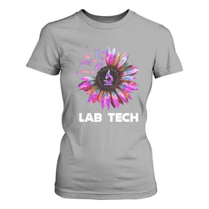 Lab Week T Shirt For Women Lab Tech Sunflower Med Tech Medical Lab Technician TS02 Sport Gray Print Your Wear