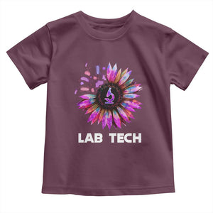 Lab Week Toddler T Shirt Lab Tech Sunflower Med Tech Medical Lab Technician TS02 Maroon Print Your Wear