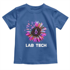 Lab Week Toddler T Shirt Lab Tech Sunflower Med Tech Medical Lab Technician TS02 Royal Blue Print Your Wear