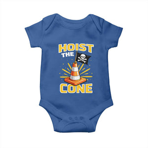 Hoist The Cone Jolly Roger Victory Baby Onesie Pirate Skull Baseball Sports Fan IYKYK Meme TS02 Royal Blue Print Your Wear
