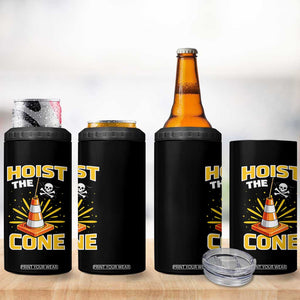 Hoist The Cone Jolly Roger Victory 4 in 1 Can Cooler Tumbler Pirate Skull Baseball Sports Fan IYKYK Meme TS02 Print Your Wear