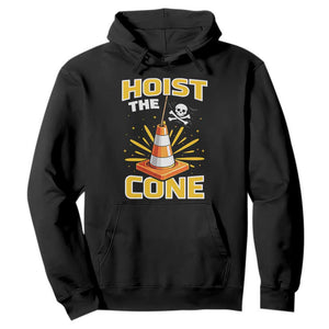 Hoist The Cone Jolly Roger Victory Hoodie Pirate Skull Baseball Sports Fan IYKYK Meme TS02 Black Print Your Wear