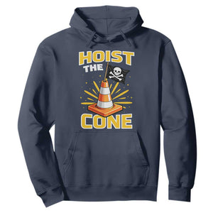 Hoist The Cone Jolly Roger Victory Hoodie Pirate Skull Baseball Sports Fan IYKYK Meme TS02 Navy Print Your Wear