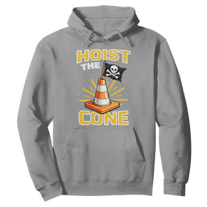 Hoist The Cone Jolly Roger Victory Hoodie Pirate Skull Baseball Sports Fan IYKYK Meme TS02 Sport Gray Print Your Wear