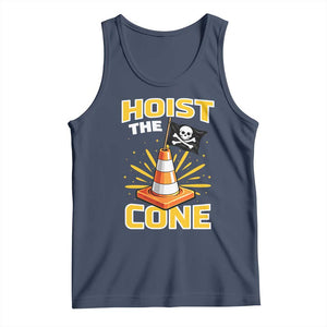Hoist The Cone Jolly Roger Victory Tank Top Pirate Skull Baseball Sports Fan IYKYK Meme TS02 Navy Print Your Wear