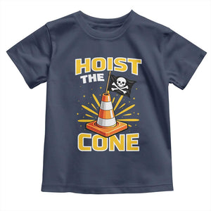 Hoist The Cone Jolly Roger Victory Toddler T Shirt Pirate Skull Baseball Sports Fan IYKYK Meme TS02 Navy Print Your Wear