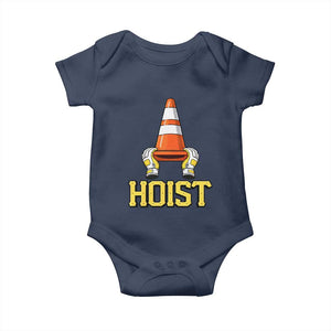 Funny Hoist The Cone Trophy Baby Onesie IYKYK Meme Sports Fan Victory Celebration TS02 Navy Print Your Wear