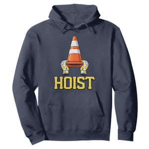 Funny Hoist The Cone Trophy Hoodie IYKYK Meme Sports Fan Victory Celebration TS02 Navy Print Your Wear