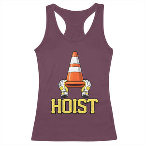 Funny Hoist The Cone Trophy Racerback Tank Top IYKYK Meme Sports Fan Victory Celebration TS02 Maroon Print Your Wear