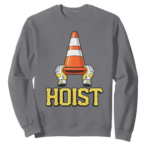 Funny Hoist The Cone Trophy Sweatshirt IYKYK Meme Sports Fan Victory Celebration TS02 Charcoal Print Your Wear