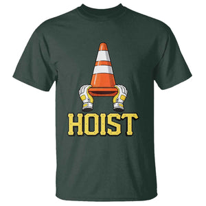 Funny Hoist The Cone Trophy T Shirt IYKYK Meme Sports Fan Victory Celebration TS02 Dark Forest Green Print Your Wear