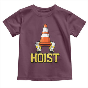 Funny Hoist The Cone Trophy Toddler T Shirt IYKYK Meme Sports Fan Victory Celebration TS02 Maroon Print Your Wear