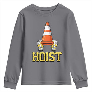 Funny Hoist The Cone Trophy Youth Sweatshirt IYKYK Meme Sports Fan Victory Celebration TS02 Charcoal Print Your Wear